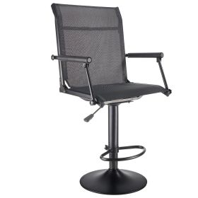 VEVOR Hunting Chair, 360Â° Silent Swivel, Lightweight Blind Chair, Heavy-Duty Steel Frame Ground Stool Seat, with Padded Armrests, Height Adjustable