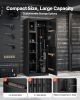 VEVOR 4 Gun Safe, Long Gun Cabinet for Rifles and Pistols, Quick Access Rifle Safe with 3 Ammo Slots and 2 Adjustable Racks