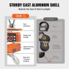 VEVOR Digital Crane Scale, 2200 lbs/1000 kg, Industrial Heavy Duty Hanging Scale with Remote Control, Cast Aluminum Case & LED Screen