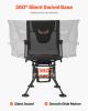 VEVOR Hunting Chair, 360Â° Silent Swivel, Foldable Portable Blind Chair, Heavy-Duty Steel Frame Ground Stool Seat, with Armrests