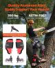 VEVOR Tree Climbing Spikes Set, Height-Adjustable Tree Climbing Gear with Straps & Spike Protectors, 350 lbs Load Capacity