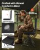 VEVOR Hunting Chair, 360Â° Silent Swivel, Foldable Lightweight Portable Blind Chair, Heavy-Duty Steel Frame Ground Stool Seat