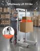 VEVOR Material Lift Winch Stacker, 551 lbs Capacity Pallet Truck Dolly, 70 in Max Lifting Height Manual Winch Stacker