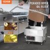 VEVOR Portable Oil Filtering Unit, 18L Capacity, 10 L/min Filtering Speed, Equipped with Swivel Casters and Oil Hose, Ideal for Fast Food Venues