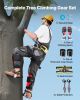 VEVOR Tree Climbing Spikes Set, Height-Adjustable Tree Climbing Gear with Straps & Spike Protectors, 350 lbs Load Capacity